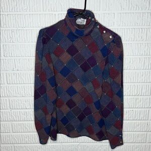 Vintage Anne Klein Mock Neck Blouse